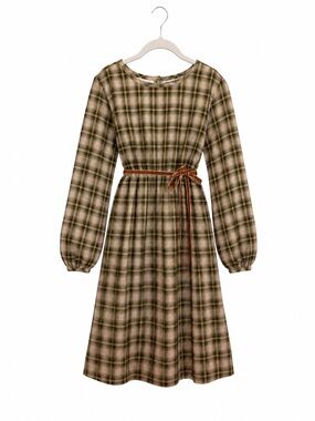Olive Juice Kids Classic Plaid Long-Sleeve Dress Perfect for Fall